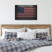 American Flag Stone Texture Leinwanddruck (Insitu (Schlafzimmer))