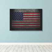 American Flag Stone Texture Leinwanddruck (Insitu (Holzboden))