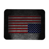 American Flag Stone Texture Magnet (Horizontal)