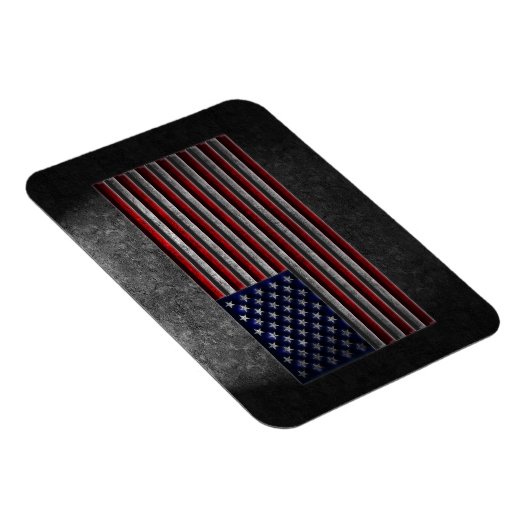American Flag Stone Texture Magnet (Rechte Seite)