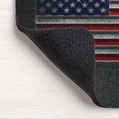 American Flag Stone Texture Mousepad (Ecke)
