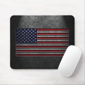 American Flag Stone Texture Mousepad (Mit Mouse)