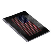 American Flag Stone Texture Notizblock (Rechte Seite)