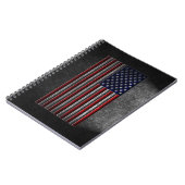 American Flag Stone Texture Notizblock (Linke Seite)