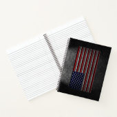 American Flag Stone Texture Notizblock (Innenseite)