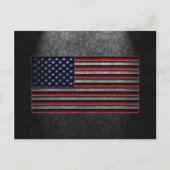 American Flag Stone Texture Postkarte (Vorderseite)