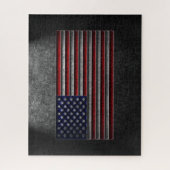 American Flag Stone Texture Puzzle (Vertikal)