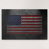 American Flag Stone Texture Puzzle (Horizontal)