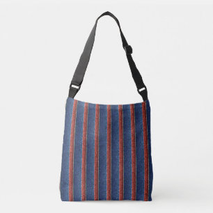 American Flag Stripes Tragetaschen Mit Langen Trägern