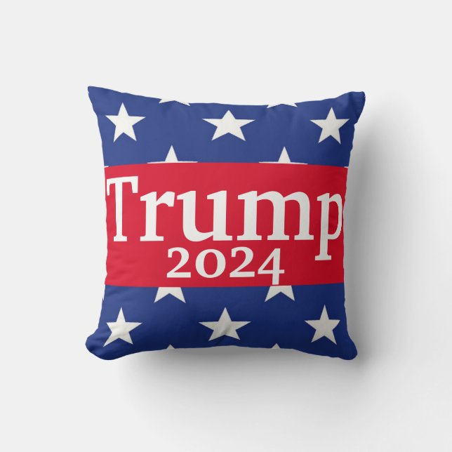 American Flag Style Stars Donald Trump 2024 Kissen (Vorderseite)