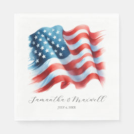 American Flag Summer Party Thema Serviette