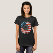 American Flag Sunflower T-Shirt (Vorne ganz)