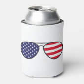 American Flag Sunglasses Dosenkühler (Kanne Vorderseite)