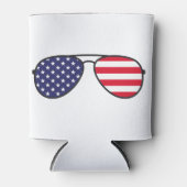 American Flag Sunglasses Dosenkühler (Vorderseite)