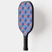 American Flag Sunglasses Pickleball Schläger (Links)