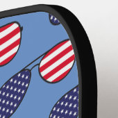 American Flag Sunglasses Pickleball Schläger (Linke Seite)