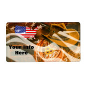 American Flag Sunray Cowboy Hat Lasso (Vorne)