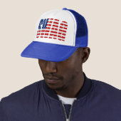 American Flag SWAG Blue Mesh Snapback Trucker Hat Truckerkappe (Beispiel)