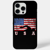 American Flag Swimming USA Gift Swim Team Premium Case-Mate iPhone Hülle (Rückseite)