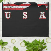 American Flag Swimming USA Gift Swim Team Premium Geschirrtuch (Gefaltet)