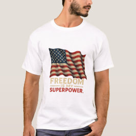American Flag T - Shirt - Bold Style with Patrioti