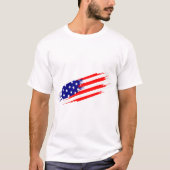 American Flag T - Shirt mit eigener Marke (Vorderseite)
