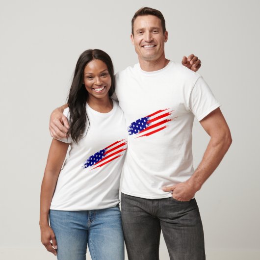 American Flag T - Shirt mit eigener Marke (Unisex)