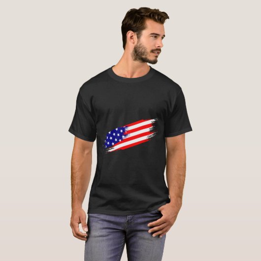 American Flag T - Shirt mit eigener Marke (Vorne ganz)