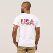American Flag T - Shirt USA (Schwarz voll)