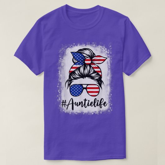 American Flag Tante Life geblasen Mütter 4. T-Shirt (Design vorne)