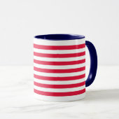American Flag Tasse mit blauem Griff (VorderseiteRechts)