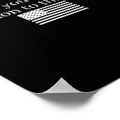 American Flag Thank You For Your Attention To This Poster (Ecke)