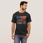 American Flag Thank You Veterans Proud Veteran T-Shirt (Vorne ganz)