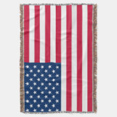 American Flag Throw Blanket Decke (Vorderseite Vertikal)