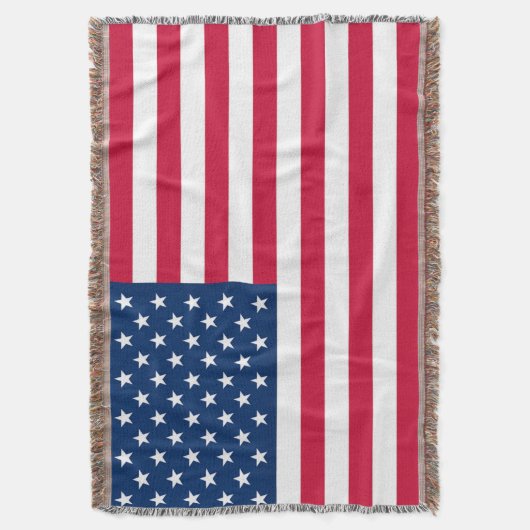 American Flag Throw Blanket Decke (Vorderseite Vertikal)