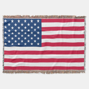 American Flag Throw Blanket Decke