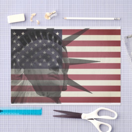 American Flag Tissue Paper Seidenpapier (Handwerk)