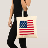 American Flag Tote Bag USA Tragetasche (Vorderseite (Produkt))
