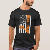 American Flag Track and Field High Jump USA High J T-Shirt (Vorderseite)