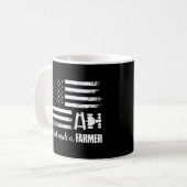 American Flag Traktor Also machte Gott einen Bauer Kaffeetasse (Vorderseite Links)