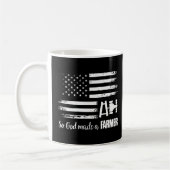 American Flag Traktor Also machte Gott einen Bauer Kaffeetasse (Links)
