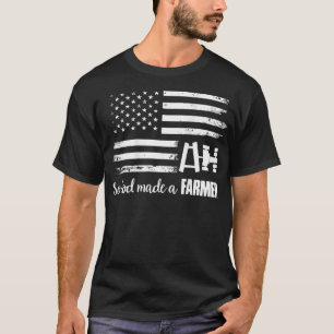 American Flag Traktor Also machte Gott einen Bauer T-Shirt