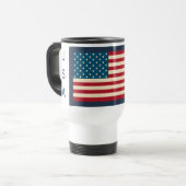 American Flag Travel Coffee Mug Geschenk Reisebecher (Vorderseite Links)