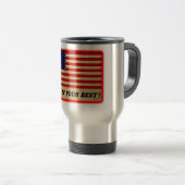 American Flag Travel Mug - Gib ihm dein Bestes! Reisebecher (VorderseiteRechts)