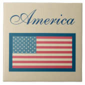 American Flag Trivet Tile Fliese (Vorderseite)