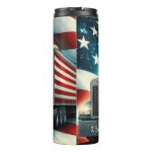American Flag Truck Patriotic Road Thermosbecher (Rückseite)