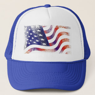 American Flag Trucker Hat Truckerkappe
