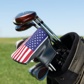 American Flag United Staaten Red White Blue Golf Headcover (In Situ)
