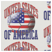 American Flag United Staaten Soccer Ball Pattern Stoff (Nahaufnahme)