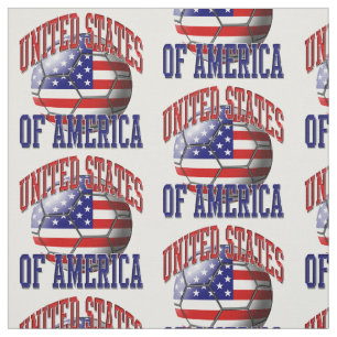 American Flag United Staaten Soccer Ball Pattern Stoff